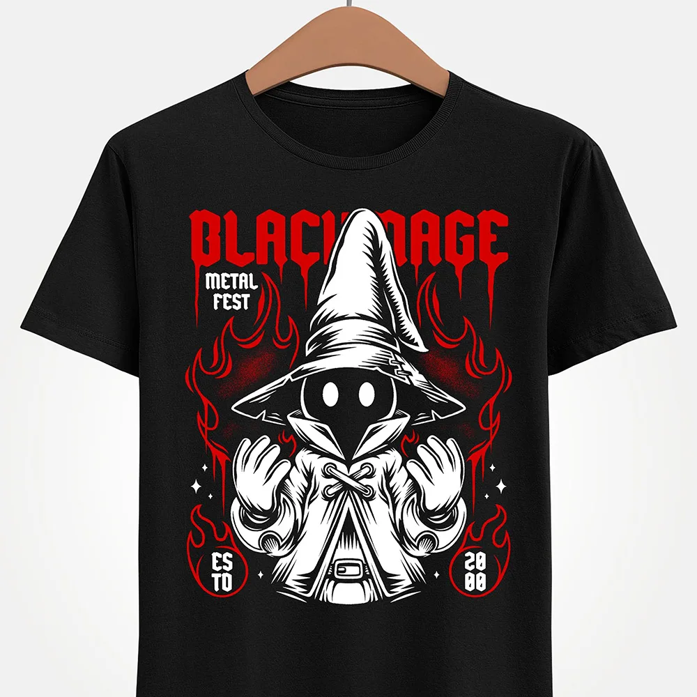 

Vivi Ornitier FFIX Final Fantasy Gift t shirt for RPG Gamer 100% cotton printed Short Sleeve Graphic clothes All size tops S-6XL