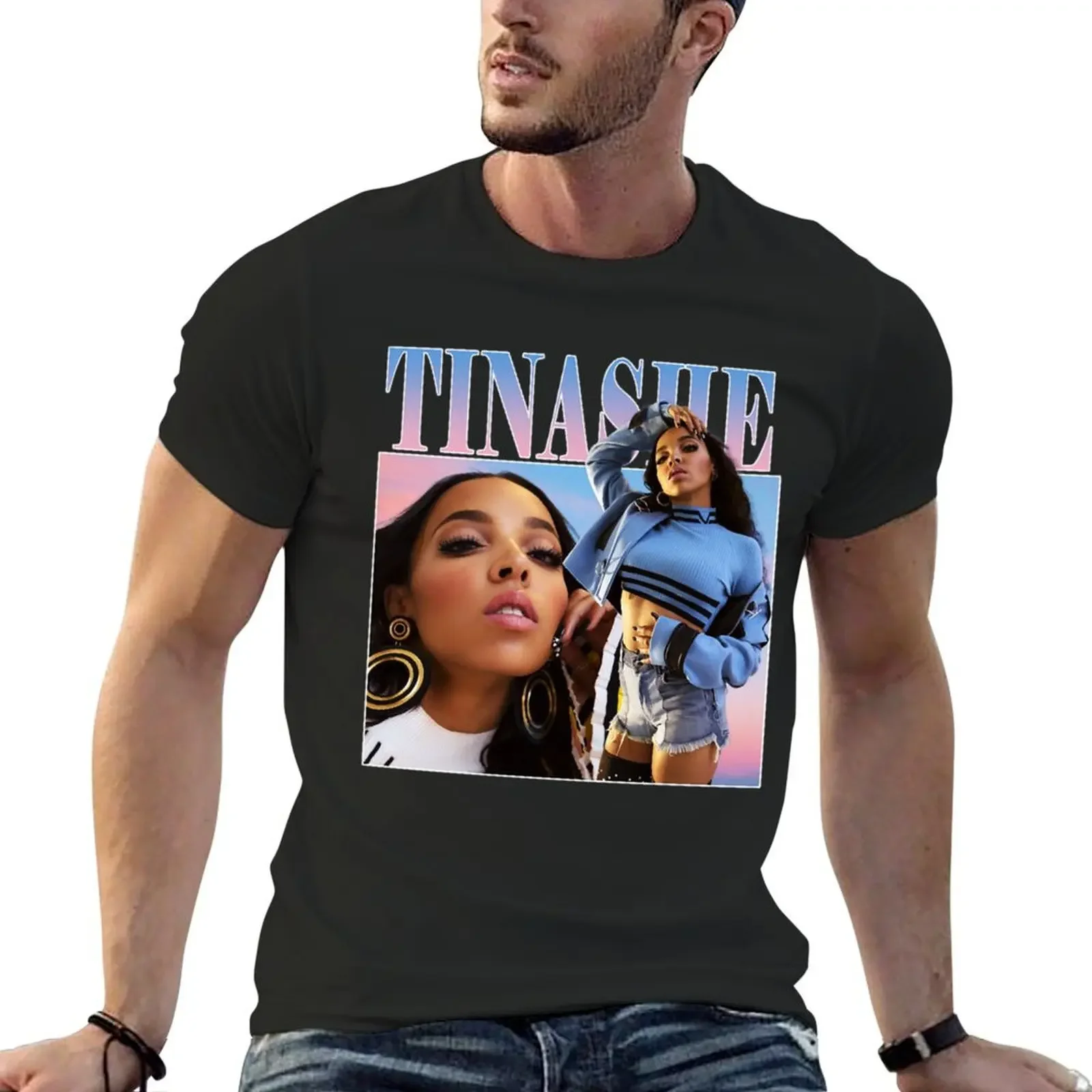 Tinashe T-shirt vintage clothes sports fans quick drying fruit of the loom mens t shirts