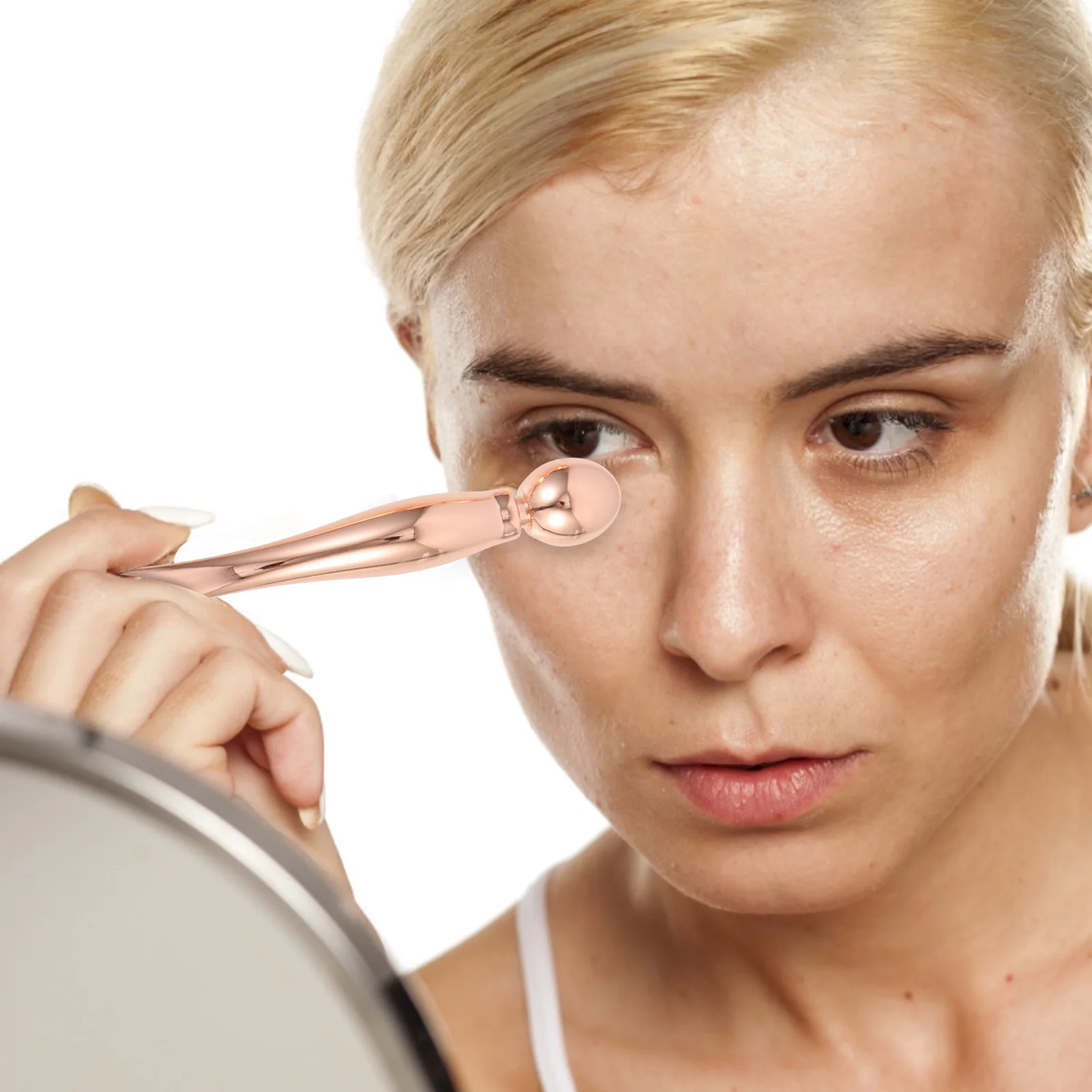 

2pcs T Shape Cream Stick Set Metal Applicator For Anti Puff Eye Roller Wrinkle Reduction Face Sculpting Tool Facial Mask Spatula