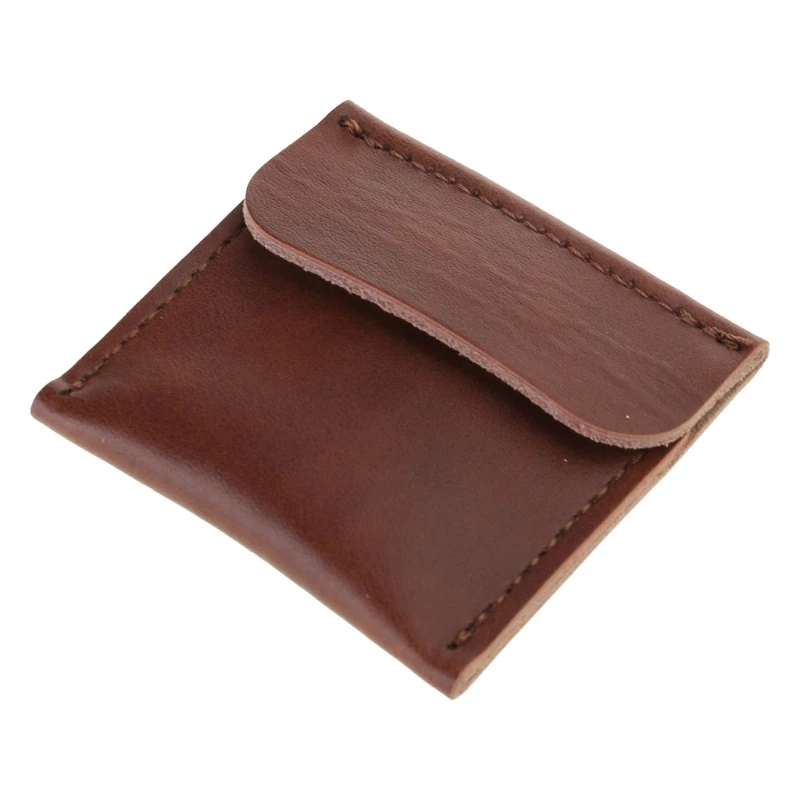 Hand-making Vintage Leather Ring Storage Bags Cowhide Material Vintage Rings Bag Perfect Gift for Jewelry Any Occasion