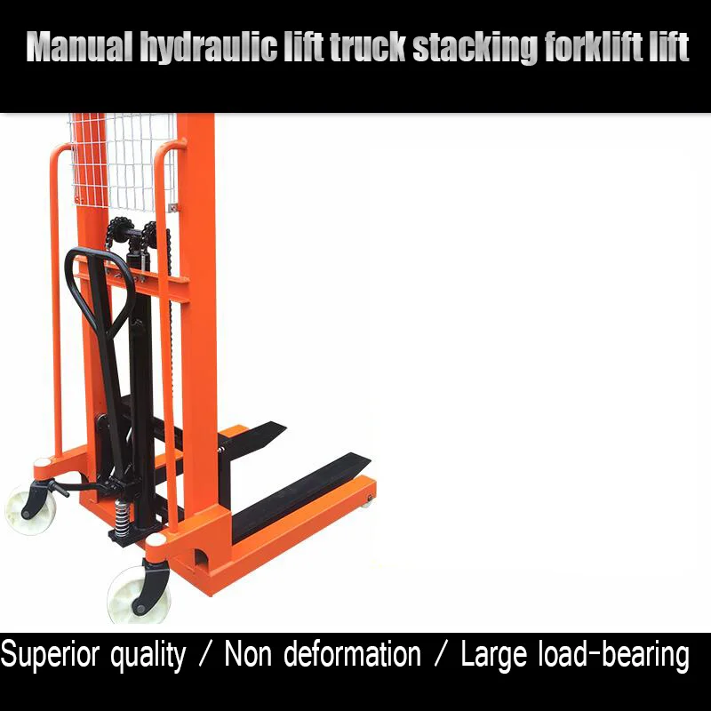 3 T Manual Hydraulic Increase Truck Stacker Forklift Lift Loading