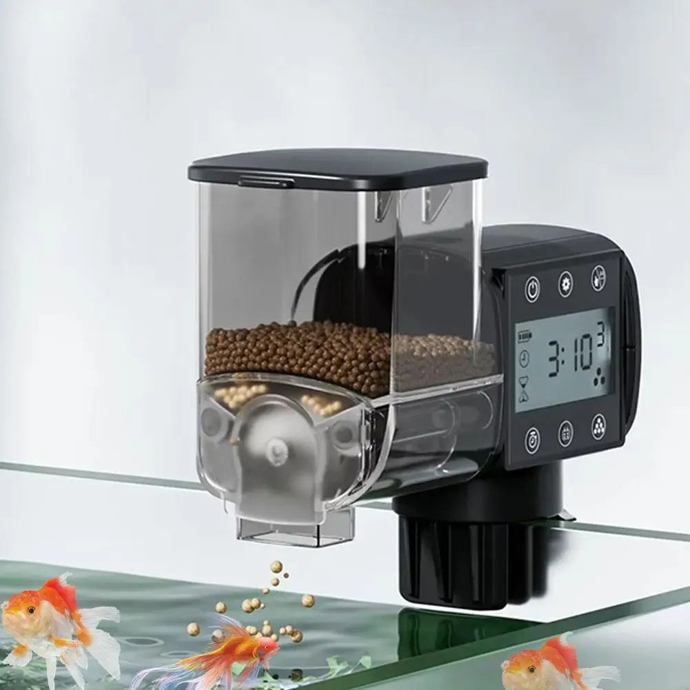 Automatic Fish Feeder 500ml Intelligent Feeder for Aquarium Fish Tank Accessories with Timer Moisture-Proof New Generation 2024