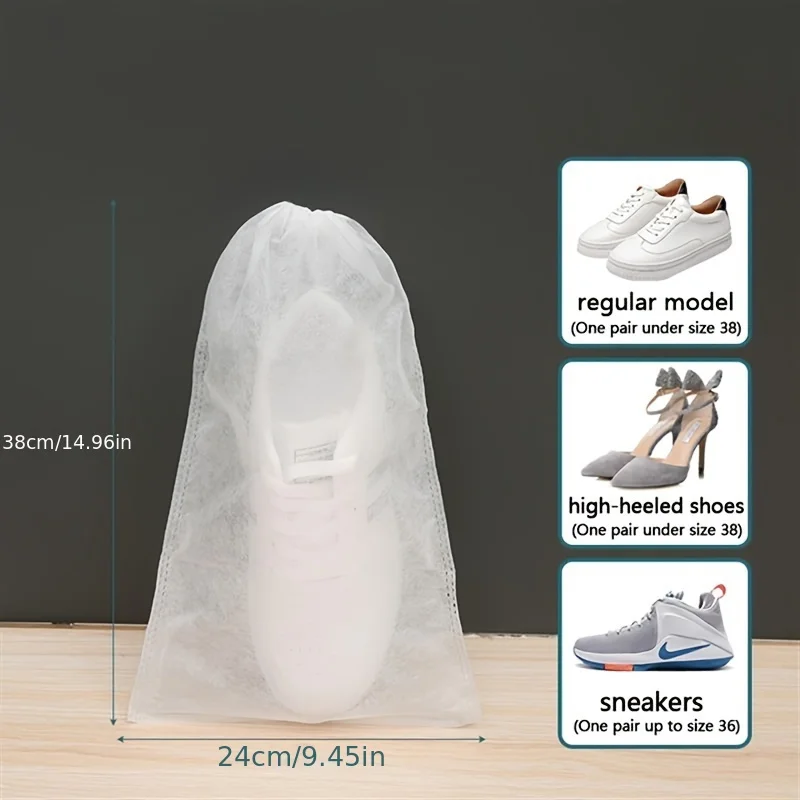 Portable shoe storage drawstring environmentally friendly storage bag Shoes Protect Covers Shoe Dust Cover