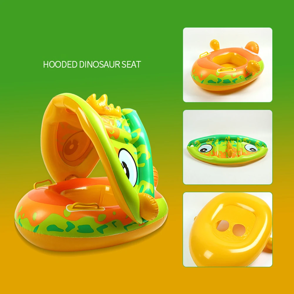 Baby Inflatable Swimming Rings Baby Float Circle Swimming Inflatable Infant Floating Swim Pool Accessories Sunshade Circle Toys