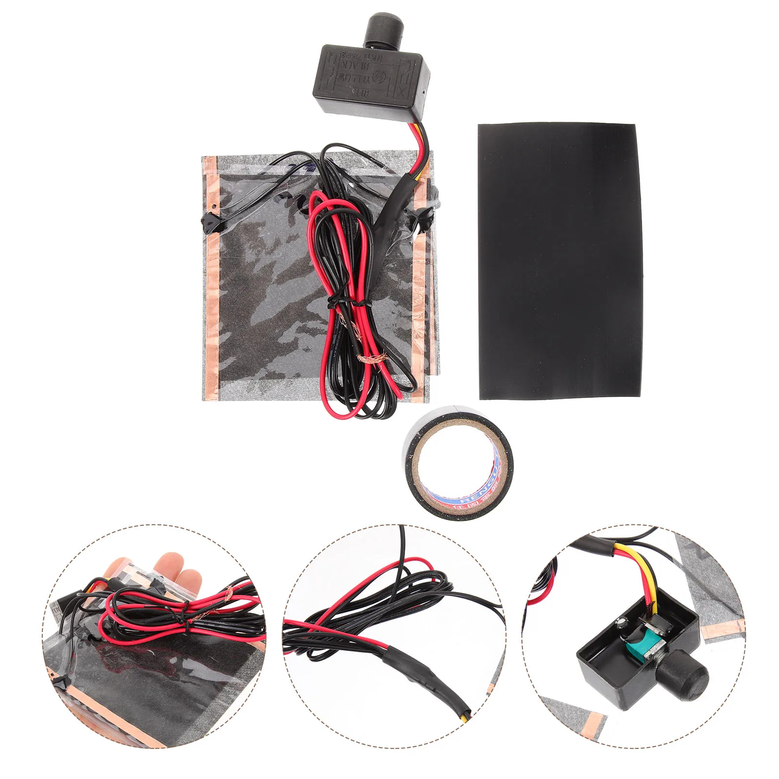 

1 set 1 Set Motorcycle Handlebar Electric Anti-Freezing Hand Warmer Scooter Riders Durable Plastic Grip Pads Cold Weather Use
