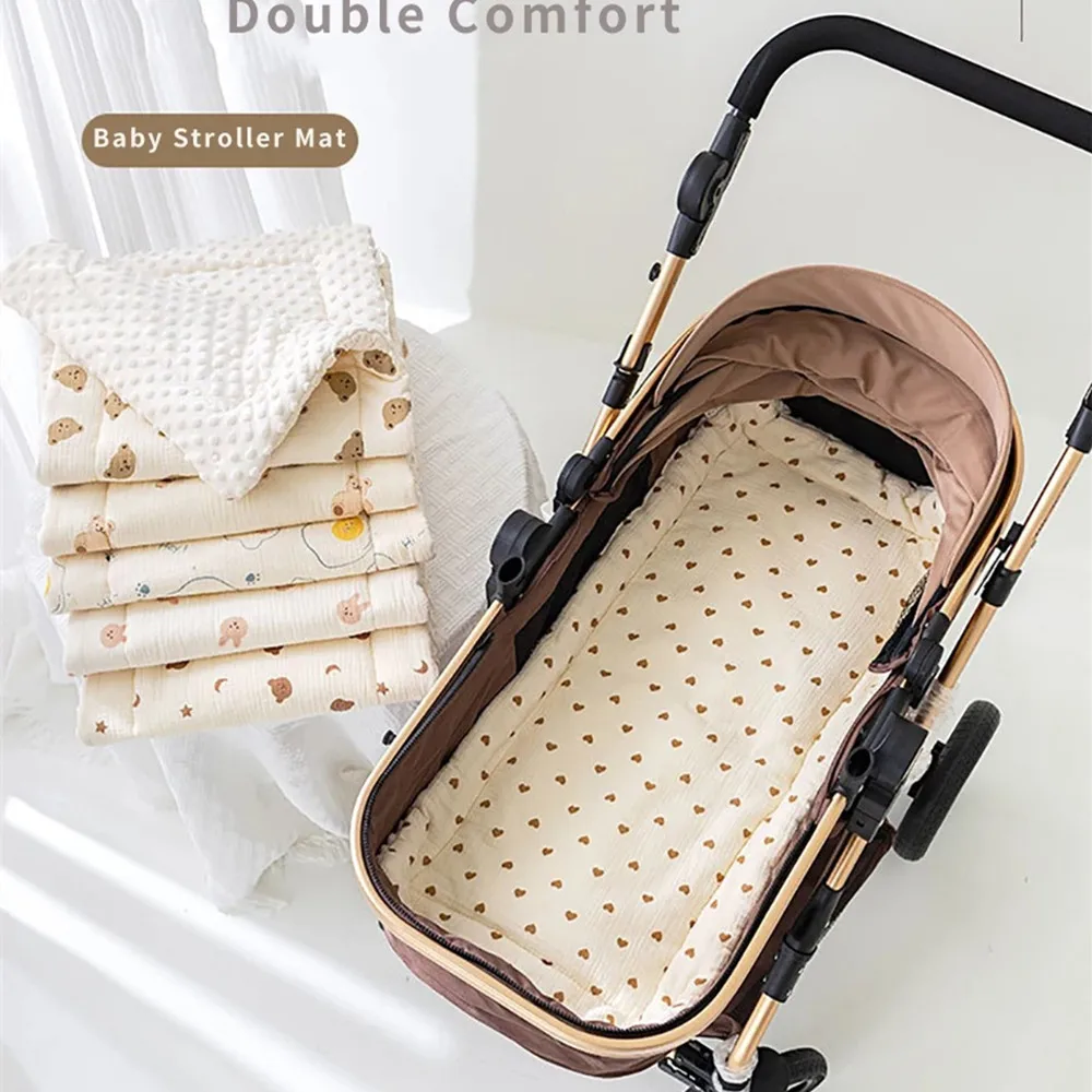 Baby Stroller Seat Cushion Soft Mattress Kids Pushchair Car Mat Stroller Accessories