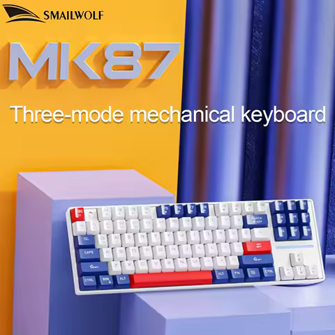 SMAILWOLF MK87 Bluetooth wireless mechanical keyboard E-sports game full key hot plug custom keyboard