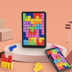 Puzzle Finger Relief Spielzeug Pop Silica gel Puzzle einfache Grübchen Anti-Stress-Babys pielzeug für Kinder Halloween Geburtstags geschenke тетрис