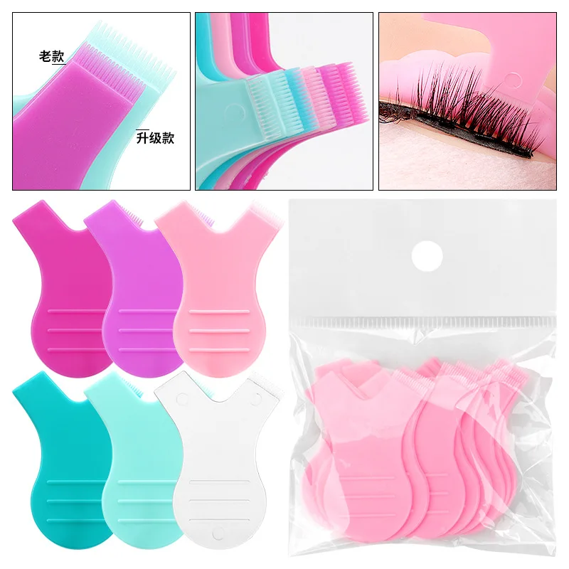 20/50pcs Y Shap Silicone Eyelash Brush Clean Comb Tidy Up Grafting Lash Extention Lifting Tool Wholesaler