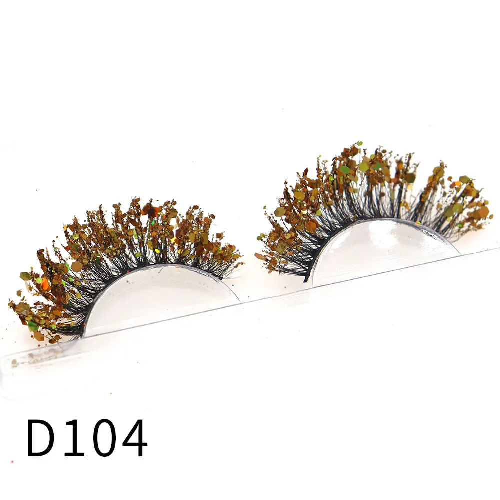 Halloween Style Dreamy Sequins Glitter False Eyelashes