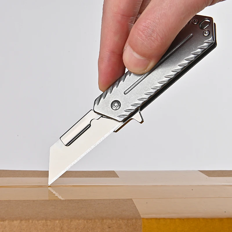 Stainless Steel Heavy-duty Utility Knife Quick-opening Box Cutter Ladder Blade Can Replace The Box Cutter and Express Box Cutter