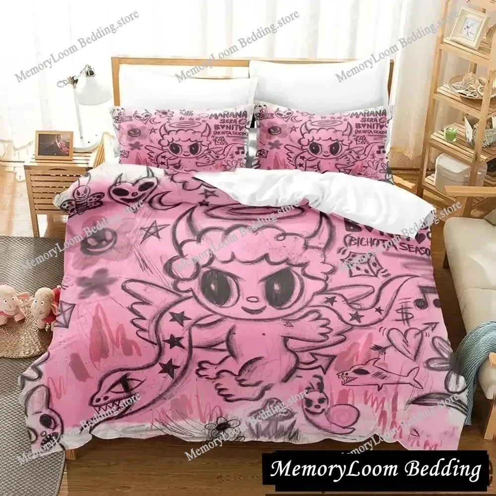 

3D Print Karol G Manana Sera Bonito Bichota Bedding Set Boys Girls Twin Queen King Size Duvet Cover Pillowcase Bed boys Adult