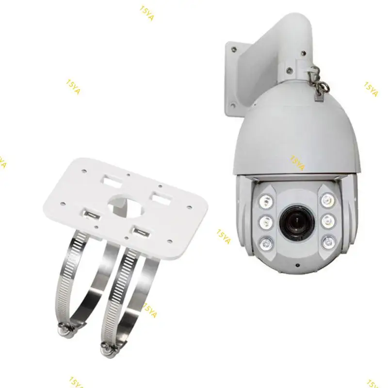 15YA Weatherproof Solid Camera Vertical Poles Mount Adapter for Long Last Security Installations Flexible Positioning