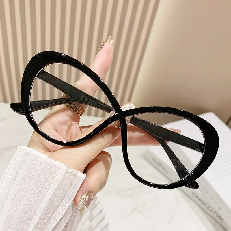 Unisex Trendy Optical Spectacle Eyewear Women Men Fashion Blue Light Blocking Glasses Oversized Eyeglasses Frames for Ladies