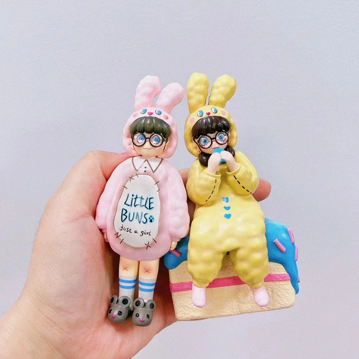 Nori Little Buns Girls Rabbit Pajamas Action Figure Kawaii Bestie Portrait Hello NORI Ornament Designer Toys Limited Just A Girl