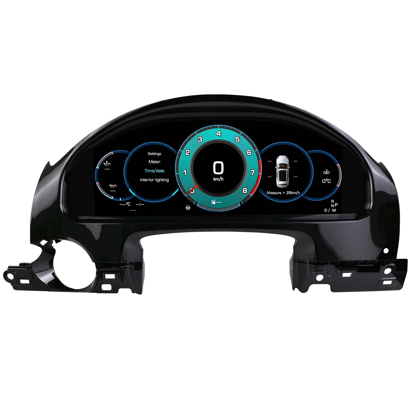 Hizpo 12,3 Zoll Auto LCD Digitales Armaturenbrett für Porsche Cayenne 2011-2017 – Modifiziertes Autoradio-Instrumentenpanel, Cockpit-Cluster-Instrumentenanzeige, Tachometer-Set, Virtuelles Cockpit,