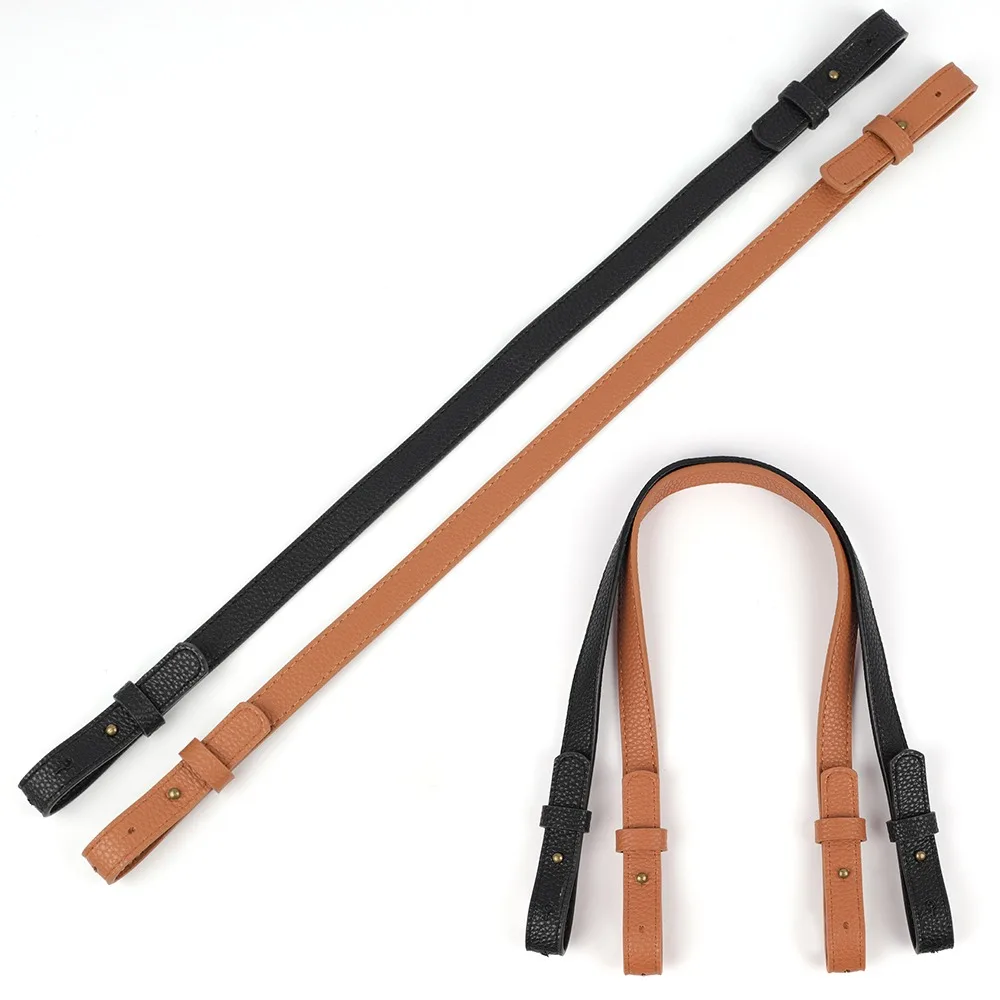 Replacement Adjustable Size 53-58cm Bag Strap PU Leather Bag Handle Adjustable Handle Strap Lady Shoulder Bag DIY Accessories