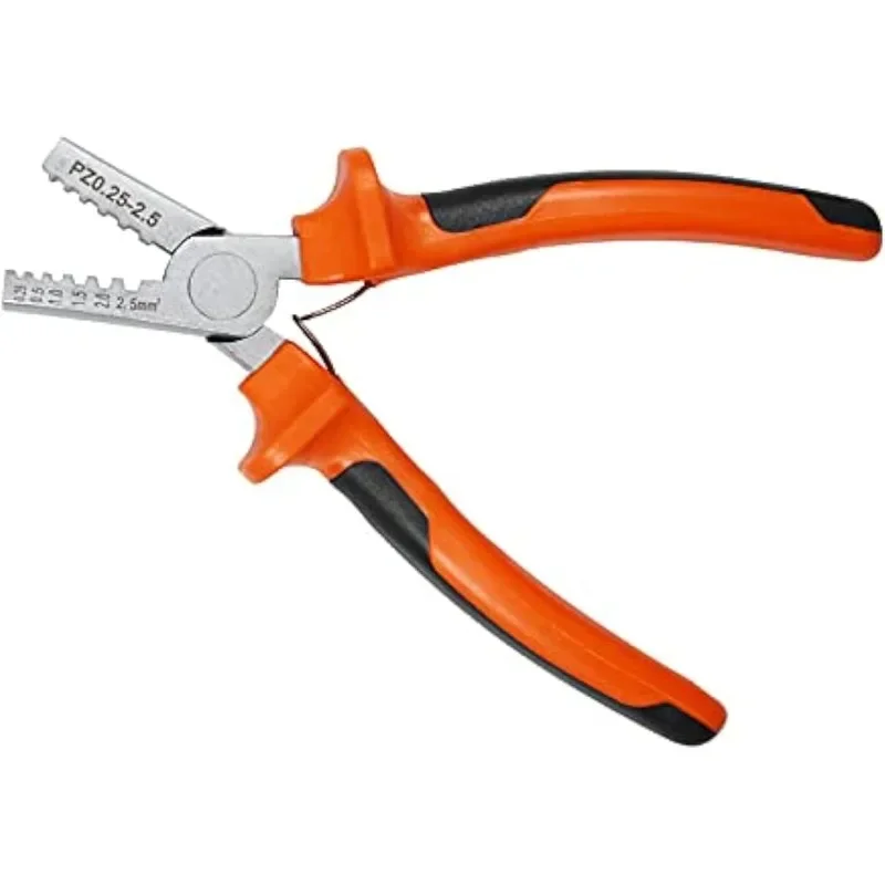 0.25-2.5mm2 Ferrules Crimping Tool German Mini Crimper Plier Cable Cord Wire End Sleeves With 1900pcs Tubular Terminal Kit