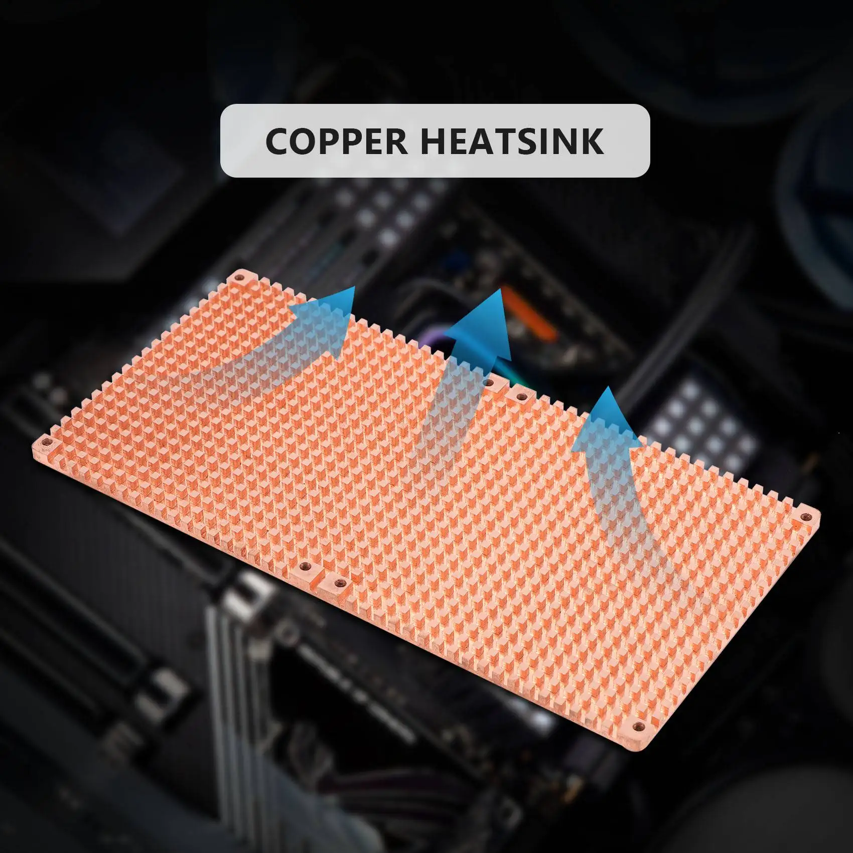 N35R_DU for RTX 3060 3080 Backplane Copper Heat Sink Radiator 90X180MM(4mm)