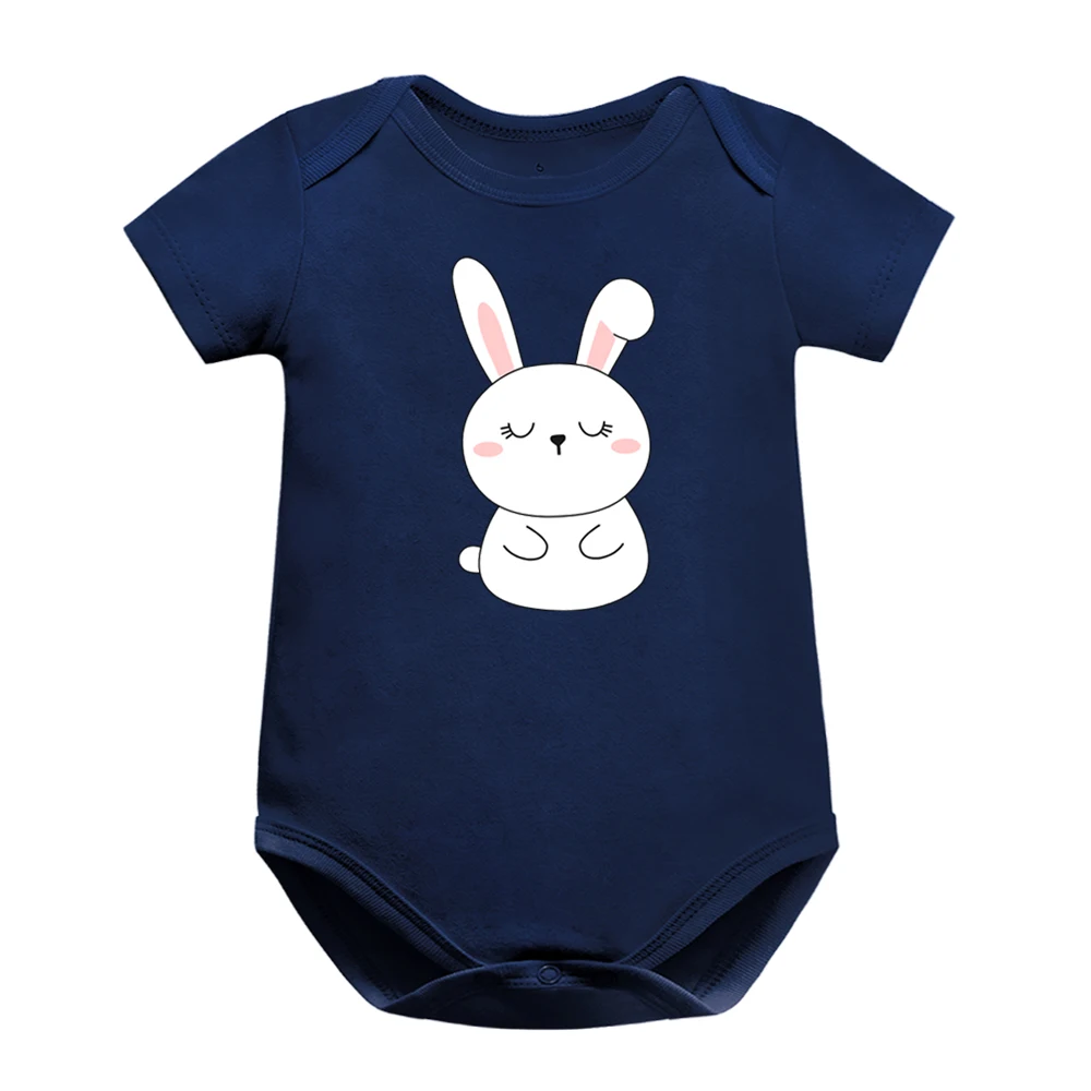 Newborn Bodysuit Baby Babies Bebes Clothes Short Sleeve Cotton Printing Infant Clothing 1pcs 0-24 Months