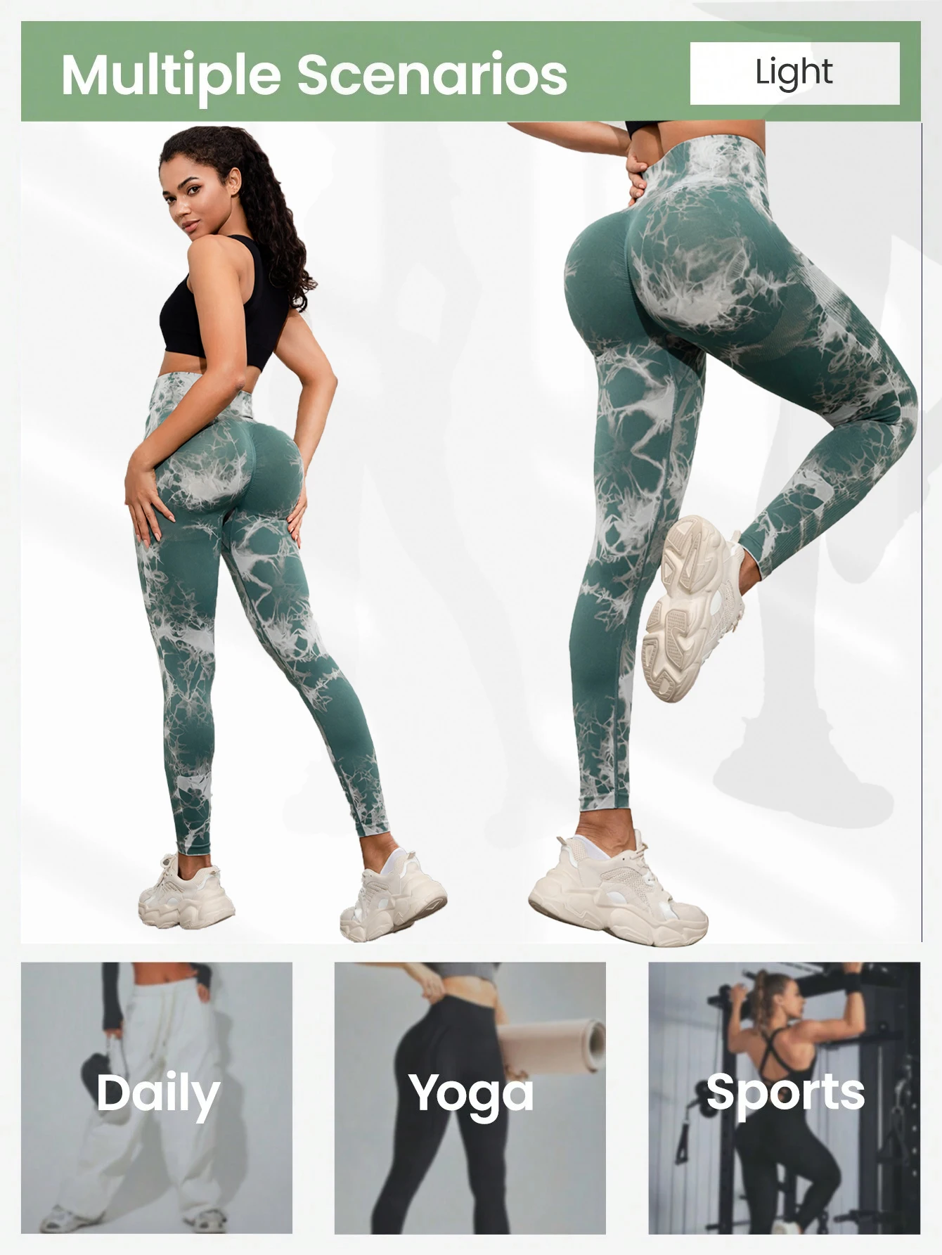 2024 Tie Dye Sexy Gym Leggings Women Butt Lifting Skinny Stretch High Waist Sport Leggings Women Running Outdoors Fitness Pants