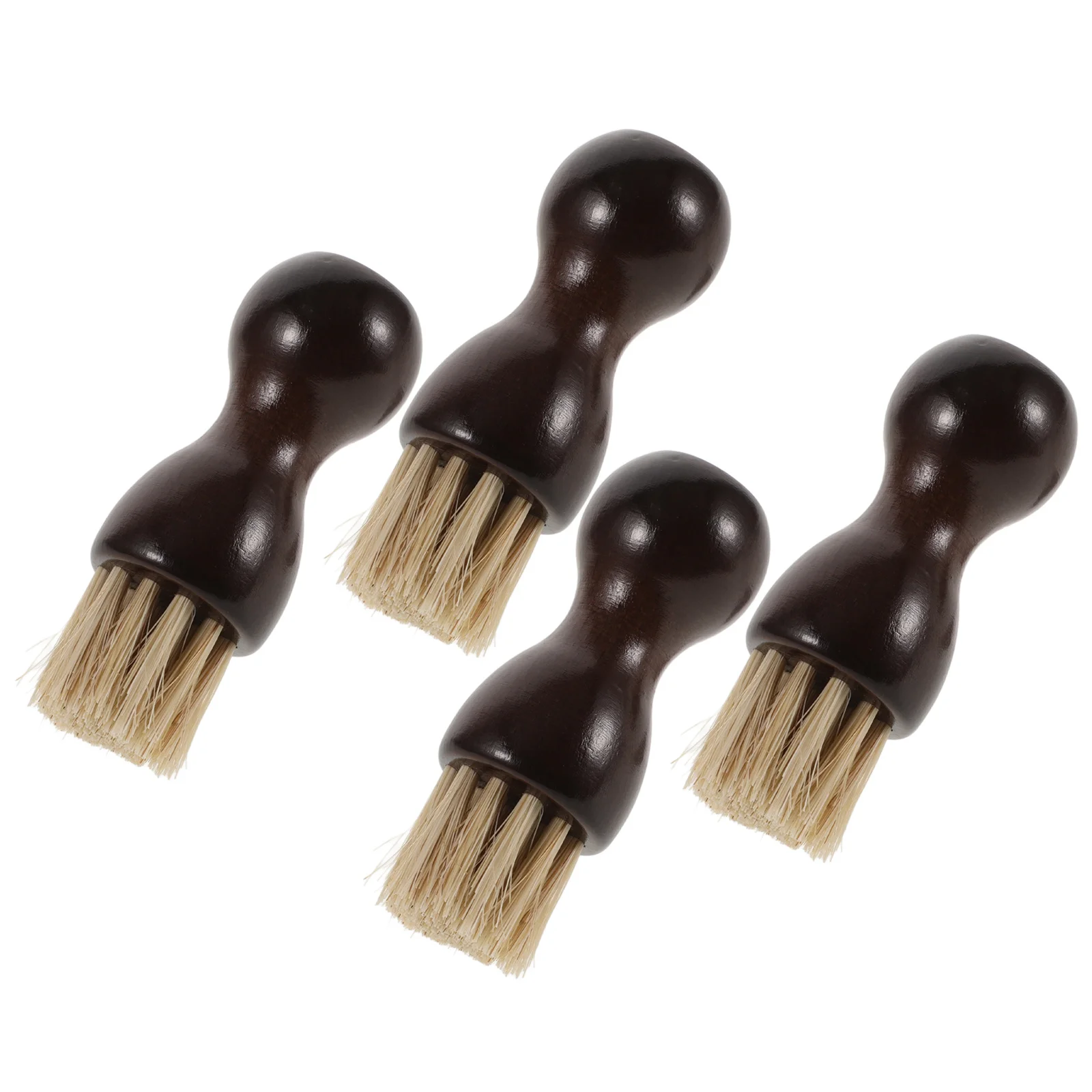 

Shoe Polishing Kit 4Pcs Horse Hair Brush for Boots Suede Cleaning Footwear Care Tool Portable Long Lasting