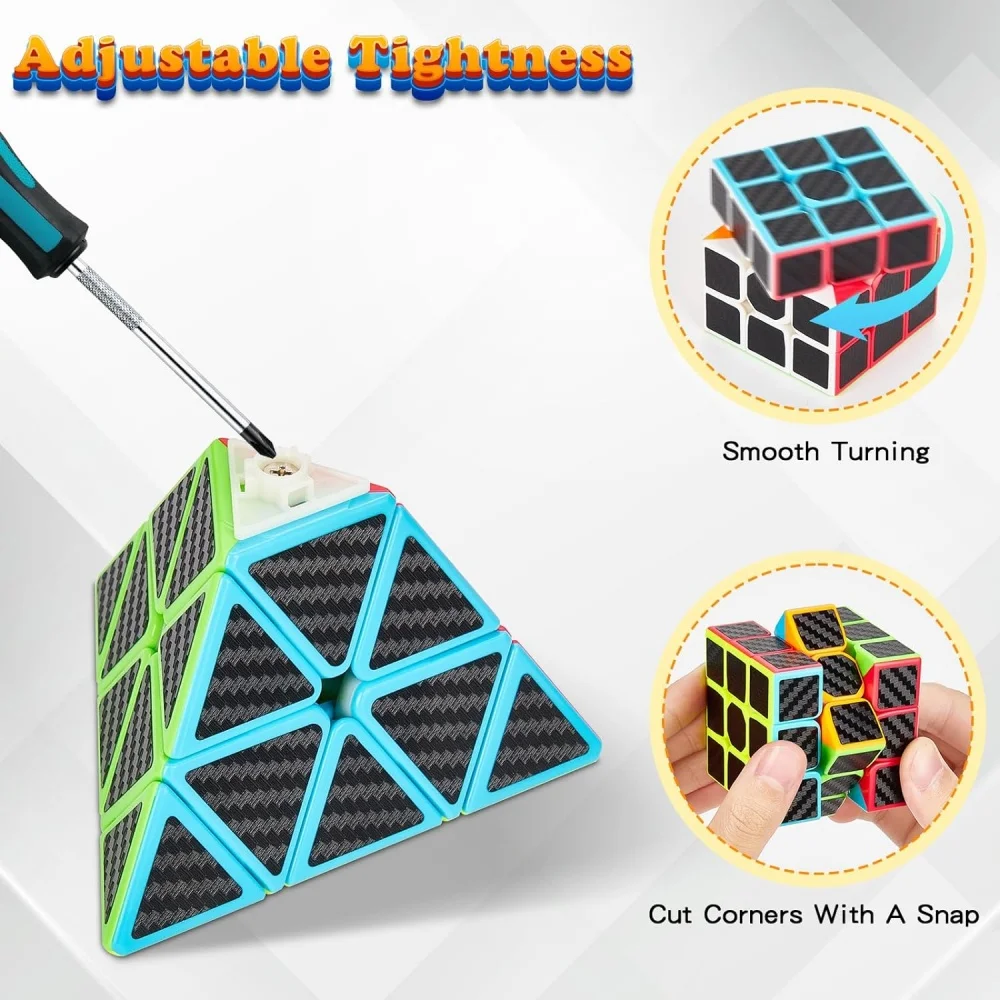 Qiyi Speed Cube Jelly Color 2 x2x2/3 x3x3/4 x4x4/5 x5x5/Pyramid Speed Magic Cube puzzle cubo magico professionale giocattoli educativi