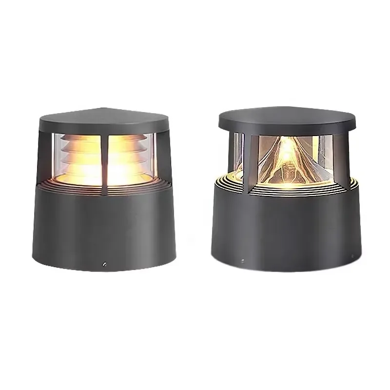 Modern simple LED aluminum outdoor lawn light, low voltage IP65 waterproof, light sensor, high color rendering index 90 5
