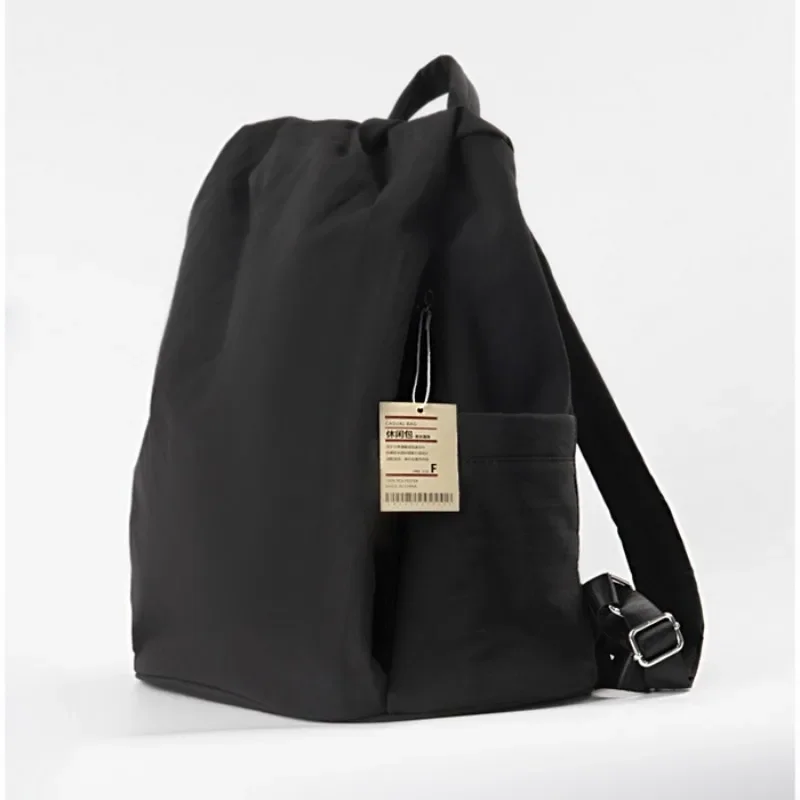 2026 Japanese Muji Inspired Waterproof Casual Backpack Large Capacity Solid Color Minimalist Design Laptop Backpack for Men And