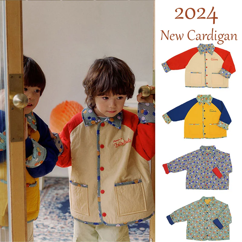 

New 2024 Baby Girls Fashion Autumn Clothes Winter Sweater Boys Girl Cotton Kid Boys Sweaters Boy Cardigan