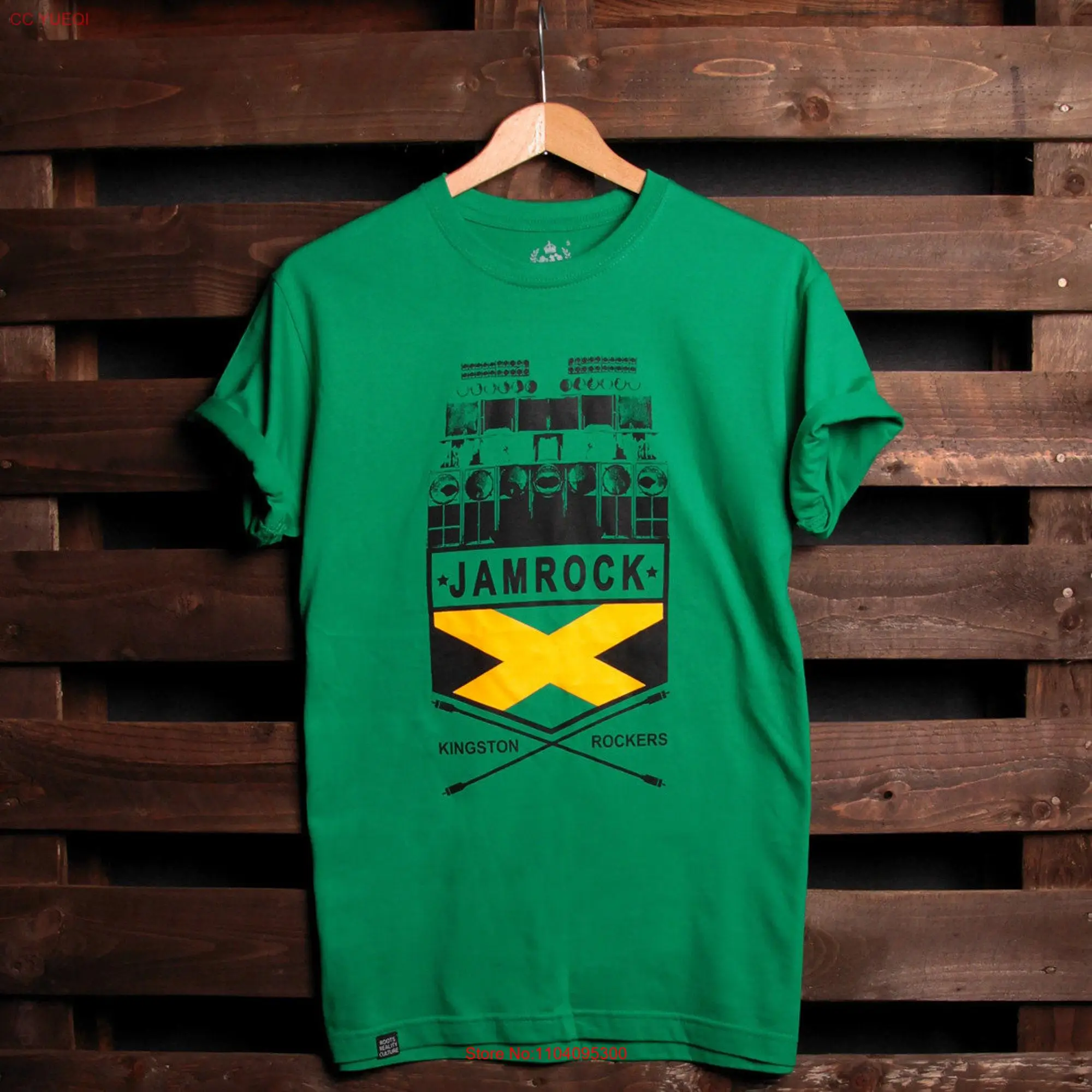 Jamrock Kingston Rockers t shirt Jamaica Reggae music Sound System Culture long or short sleeves