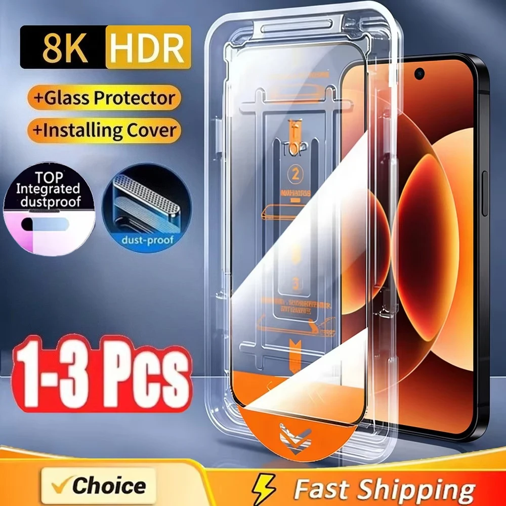 

1-3PCS 8K Dust Free Tempered Glass For Xiaomi 14T Pro Glass Xiaomi 14T Oleophobic Coating Easy Installation Screen Protectors