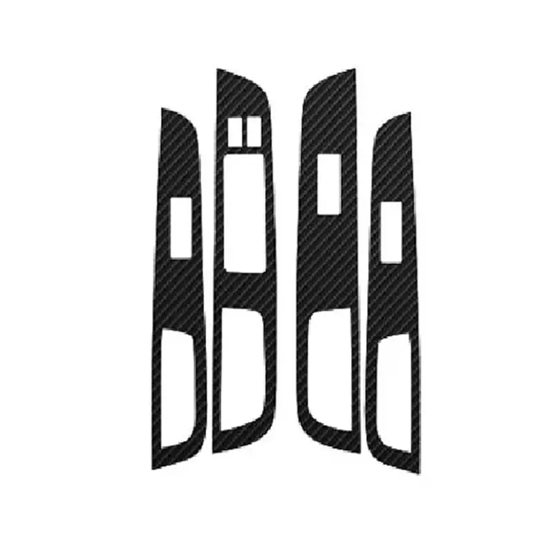 

Car Carbon Decal Car Window Lift Button Switch Panel Stickers For Nissan TIIDA 2005-2010 Spare Parts Parts