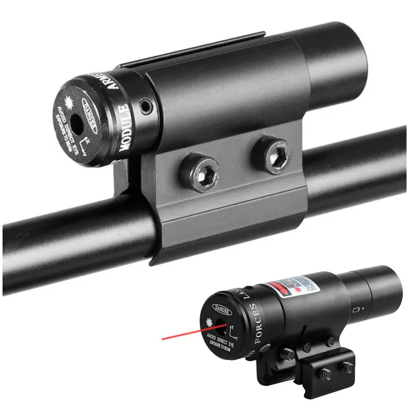 Rifle Red Laser Sight Adjustable 11mm 20mm Picatinny Rail Laser Collimator Battery Included