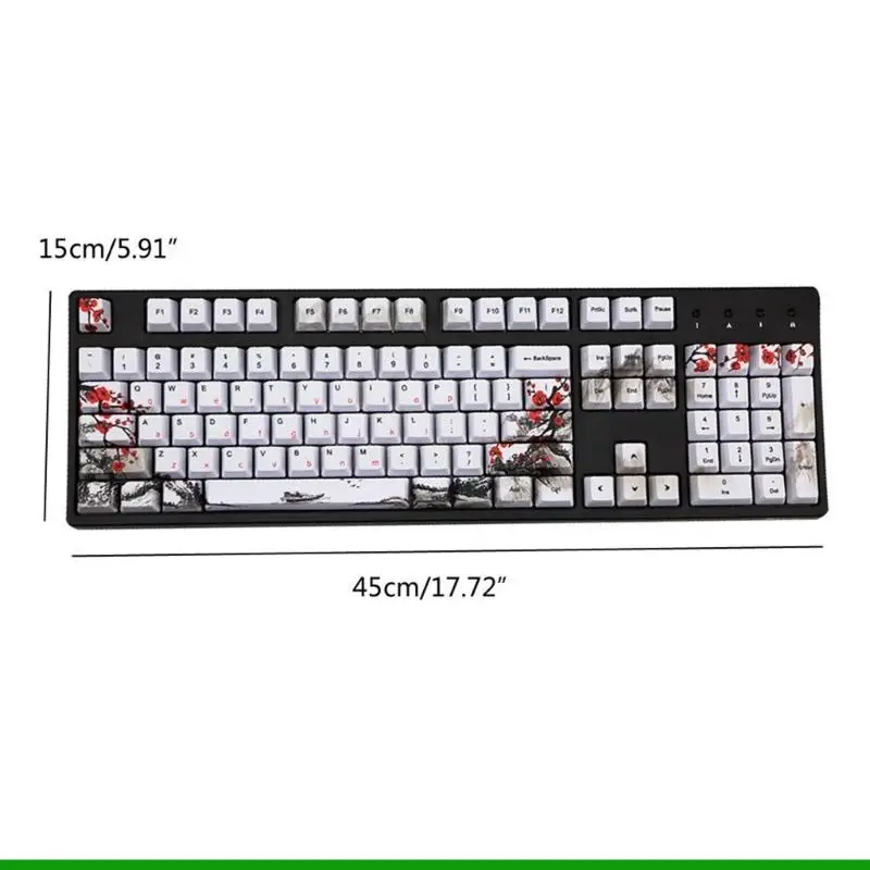 U55C 110PCS Keycaps Keycaps mới lạ Sub Plum Blossom OEM Keycap cho 61/64/108