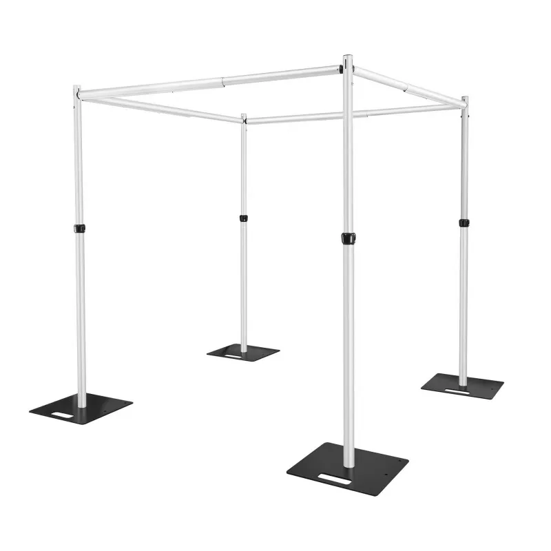 Bold retractable aluminum tube curtain frame wedding arch wedding curtain stage background frame