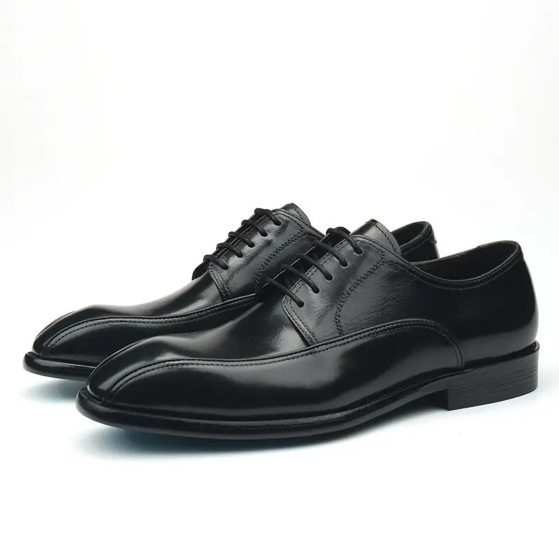 Fashion Mens Formal Shoes Genuine Leather 2026 Autumn New Luxury Handmade Quality Comfortable Social Shoes for Male Size 44