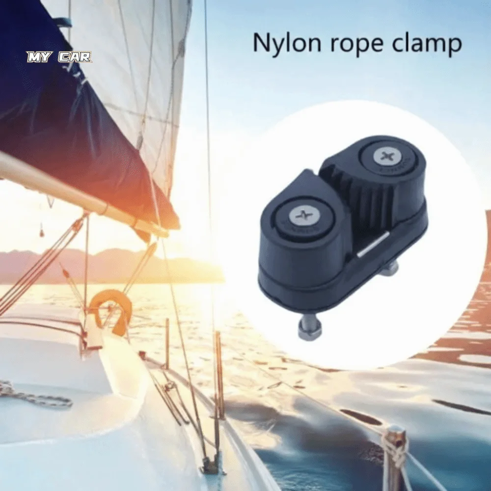 

Double Nylon Ball Rope Clamp Ball Bearing Guide Ring Boat Accessories Portable Flared Leading Ring Cam Cleats Fitness Equipment