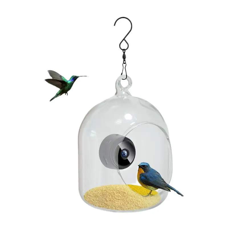 Smart Bird Watching Feeder Bird Feeder With High Definition Night Vision Camera For Chickadee Sparrow Yellow Finch Bird Supplies