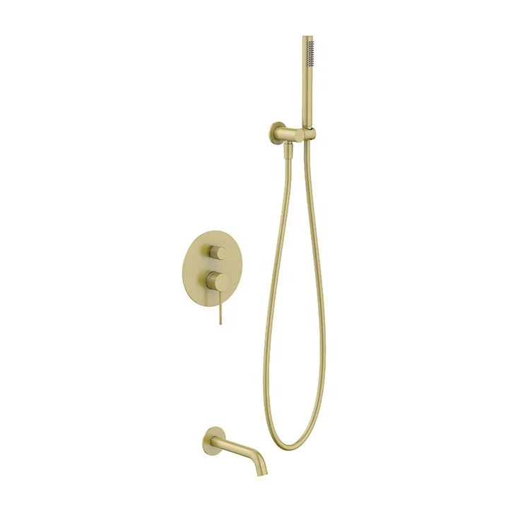 Wall Mounted Bathroom Shower System Concealed Shower Faucet Set Hidden Rain Shower Set Supplier Concealed Mixer