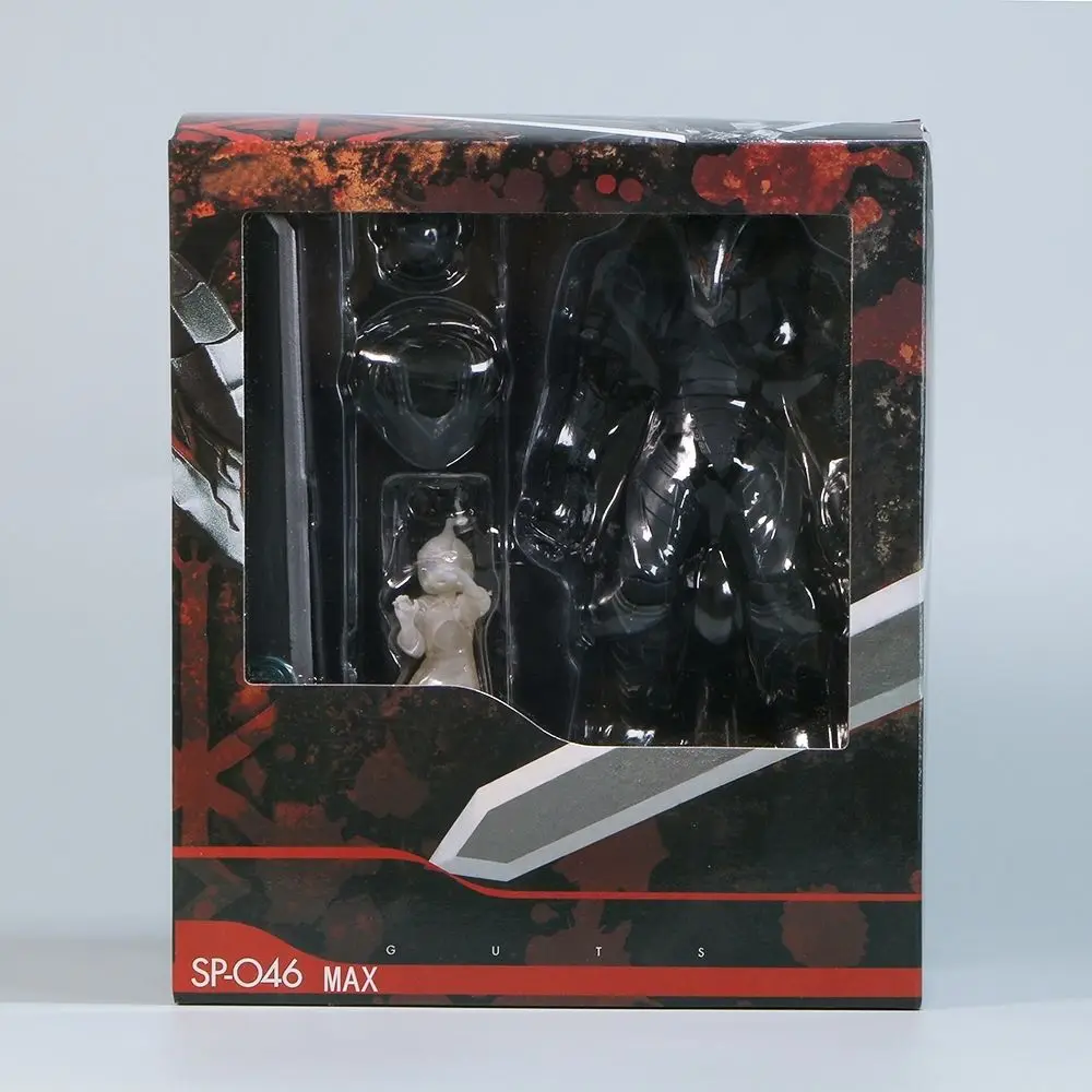 16cm Figma Sp-046 Berserk Guts Berserker Armor Review Anime Figurka Armor Of Berserk Figurka akcji Model dla dorosłych Zabawka Lalka