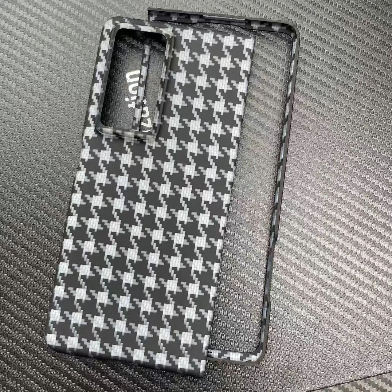 Funda protectora AKATIP de fibra de aramida para Honor Magic V2, tela a cuadros v2, carcasa dura a prueba de golpes