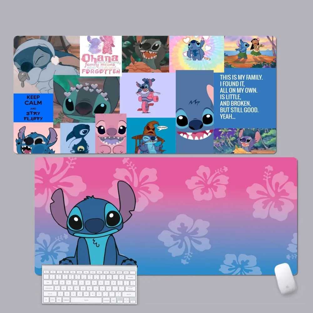 

Disney cute Stitch Mousepad Custom Skin Office Computer Desk Mat Table Keyboard Big Mouse Pad Laptop Cushion Non-slip