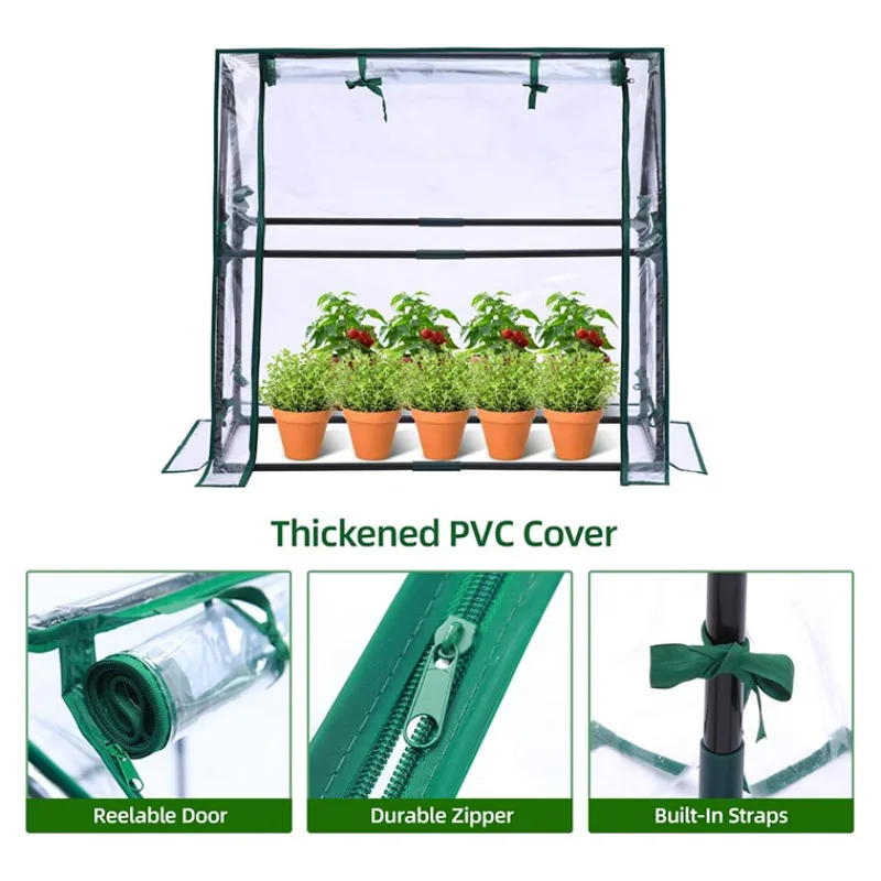 Portable Greenhouse Heavy Duty Waterproof Pad Small Plant Nursery Humidity Dome Desktop