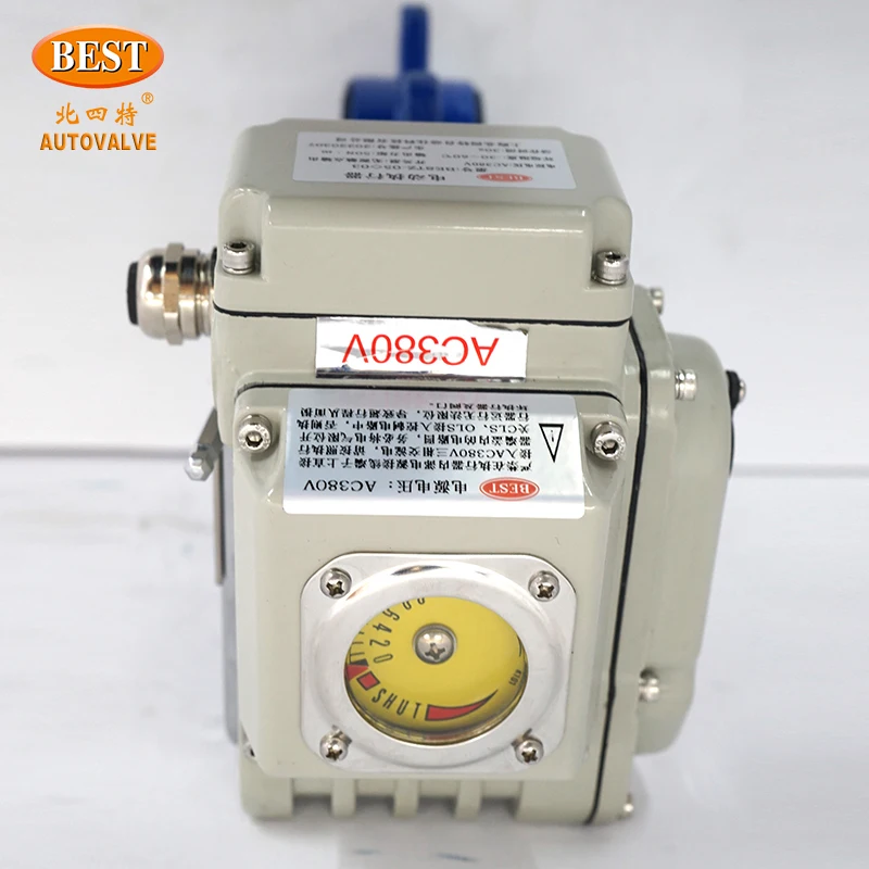 Valves Open Closed on off C810 Ductile Cast Iron 2/2 Way Electric Centerline Butterfly Valve