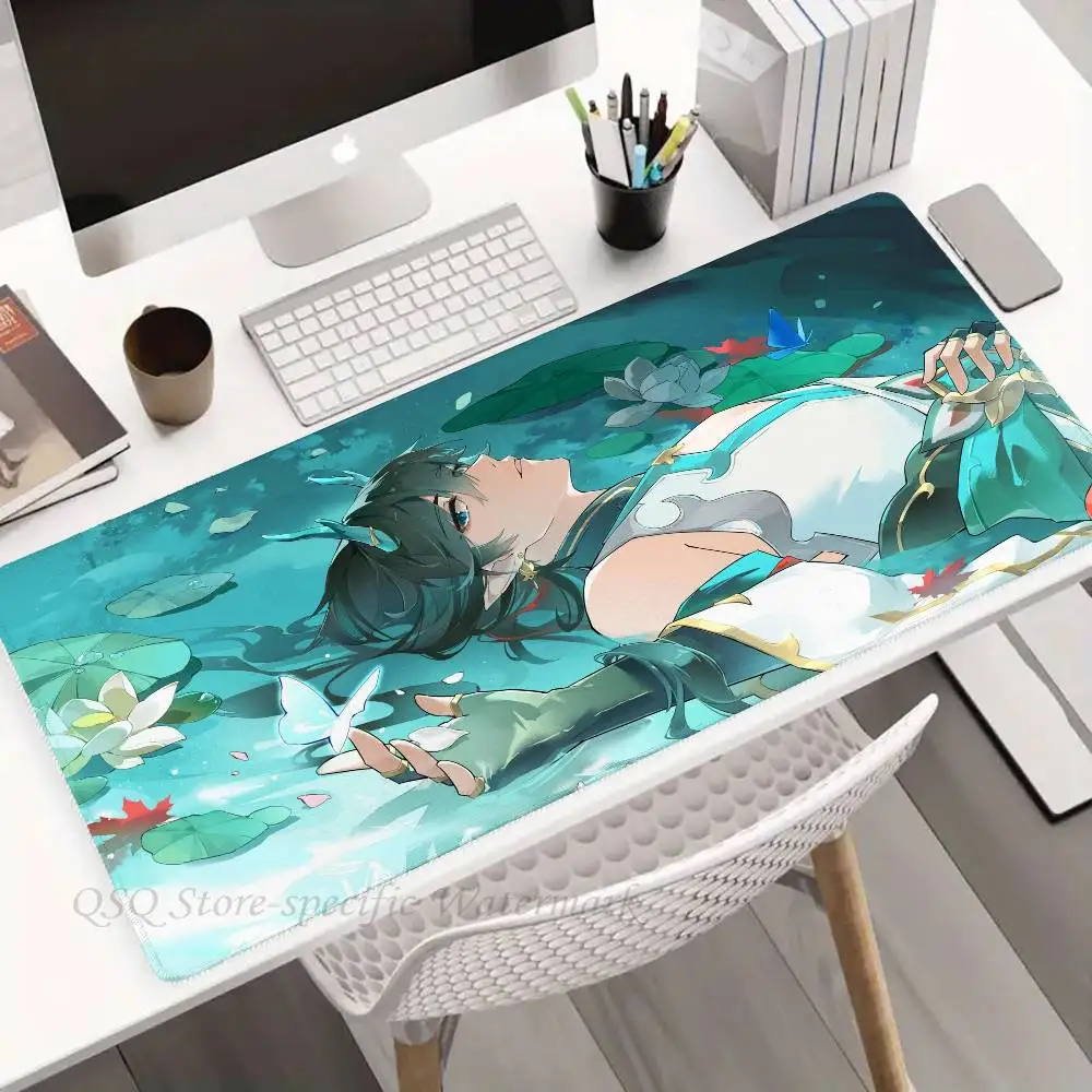 Dan Heng Anime H-Honkai Star Rail Mousepad Non-slip Suitable For Office Computers Laptops E-sports Game Desk Mats XXL Keyboard