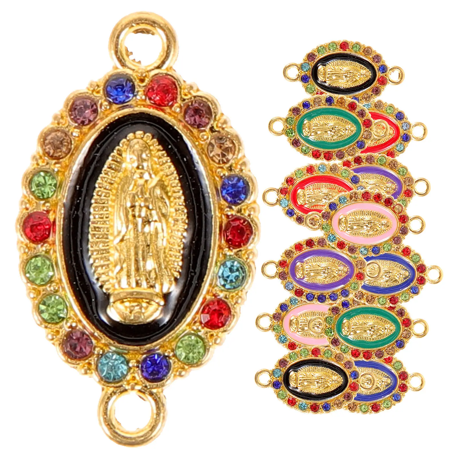 

24 шт. подвески-шармы «Мэри» из сплава для изготовления украшений, декоративные элементы ручной работы, устойчивые к выцветанию и коррозии, для ожерелий