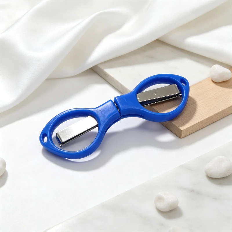 5PCS Mini Eyeglass Shaped Folding Pocket Scissors Portable Travel Small Scissors DIY Sewing Craft Thread Trimming Tools