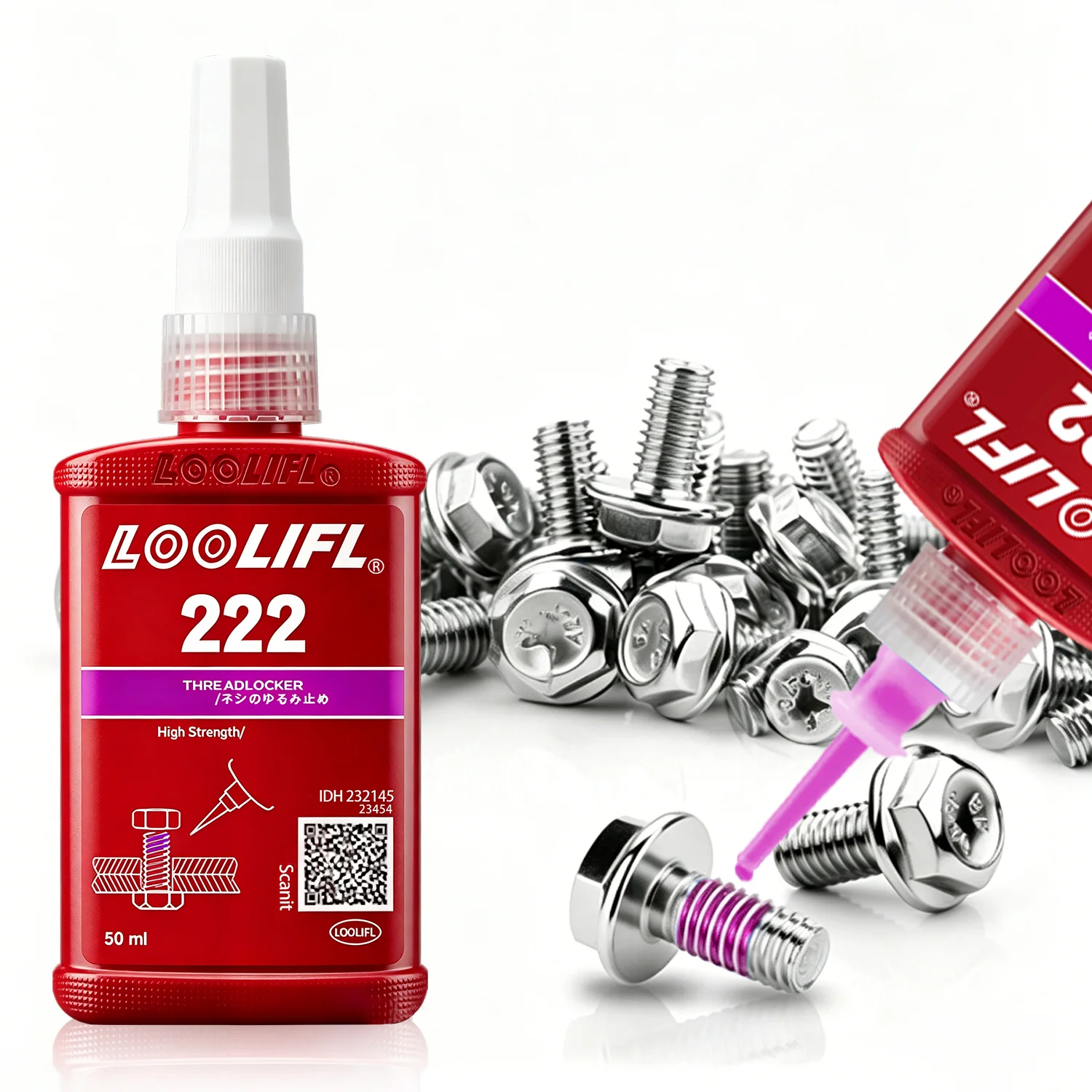 222 243 263 Schraubensicherungskleber Schnell Härtender Gewindesicherungslack Anaerober Klebstoff Korrosionsbeständiger Anti-Loslösungskleber