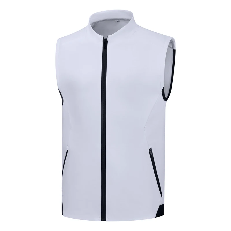 Men Golf Clothing Men's Vest Keep Fleece Golf Jacket Autumn Winter Casual Fashion Outdoor Sports Golf Vest